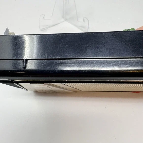 Crestline Model 6T-220 Constant Black Plastic Body Transistor Radio Leather Case